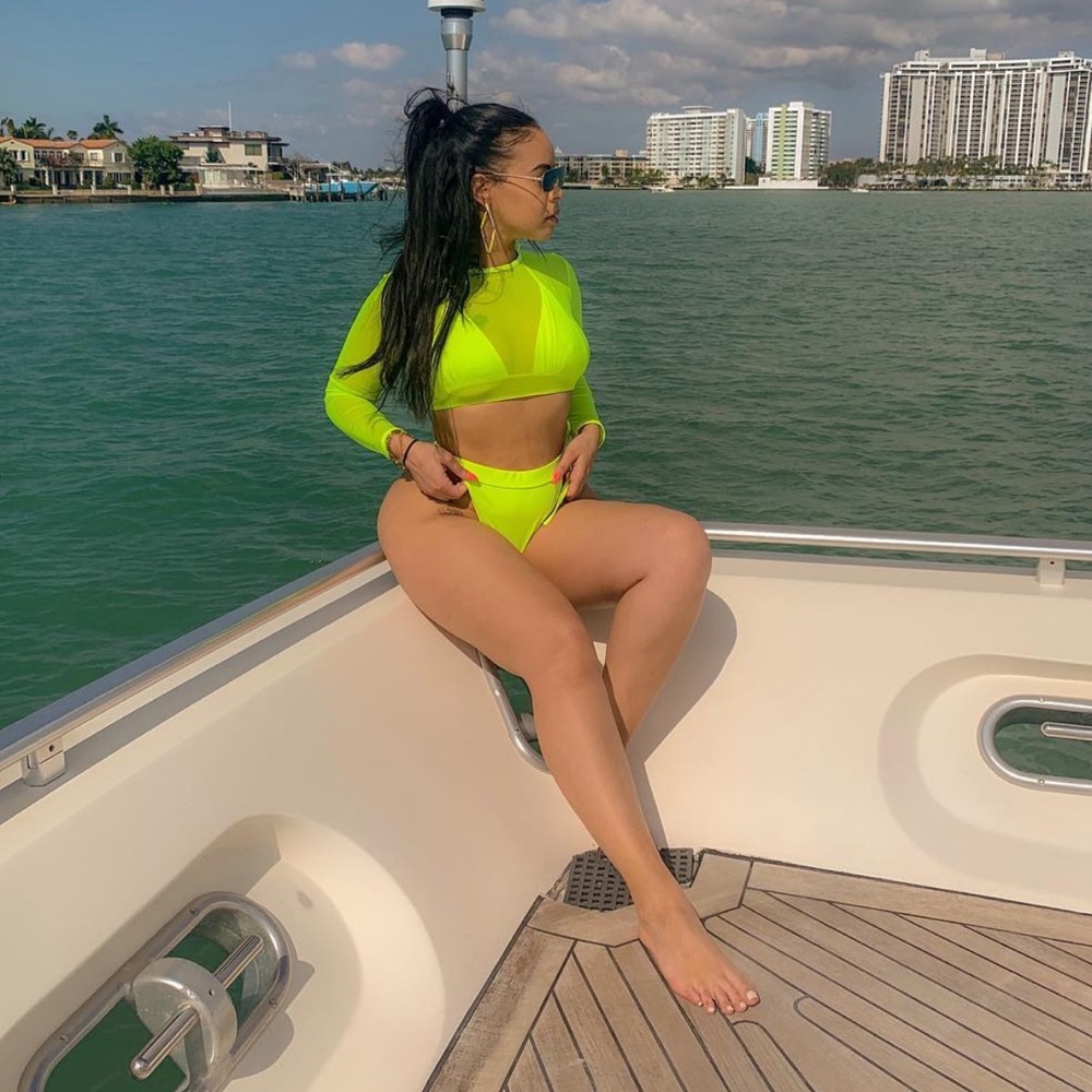 Neon Yellow Icon Swim 3-piece Bikini set